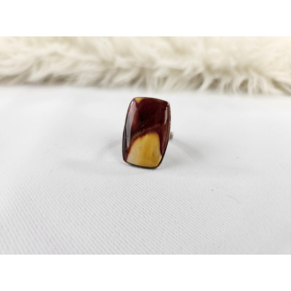 Vintage Mookaite ring set‎ 925 sterling Australian Jasper Grounding Healing Sz 7